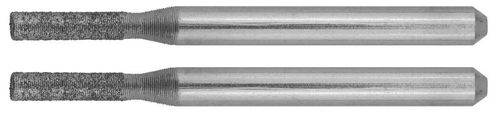 Мини-шарошки алюминиевые 2.33?10.0?3.2?38 мм 2 шт ЗУБР 35921