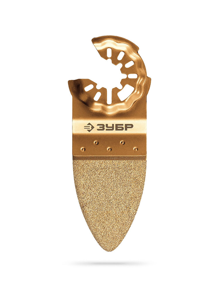 Полотно дельтовидное CARBIDE ВК8 Р100 35 x 42 мм с твердосплавной крошкой: керамика, кирпич, пенобетон ЗУБР StarQuick 15582-P100