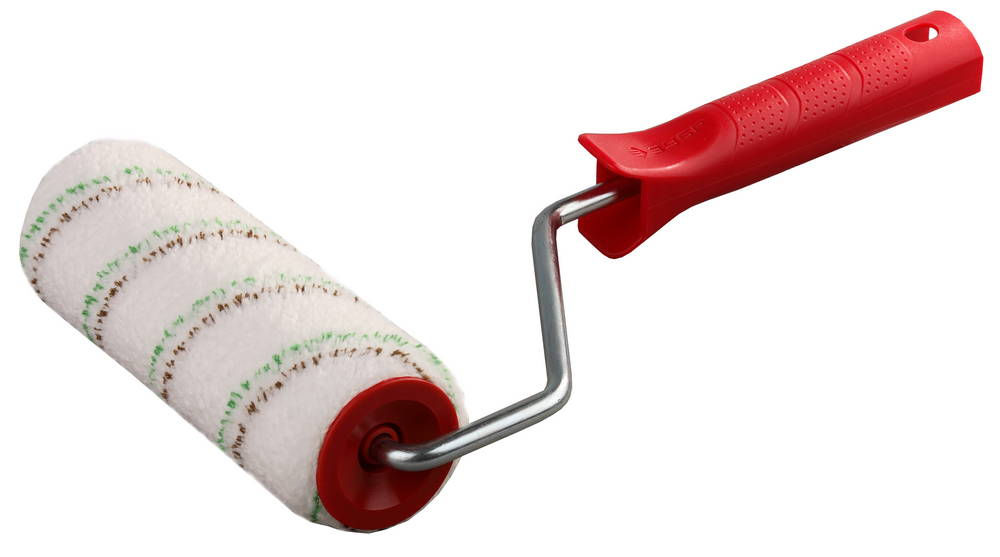 Малярный валик МИКРОТЕКС, 48 х 250 мм, бюгель 8 мм, ворс 9 мм, микроволокно, для средств защиты дерева ЗУБР 03541-25