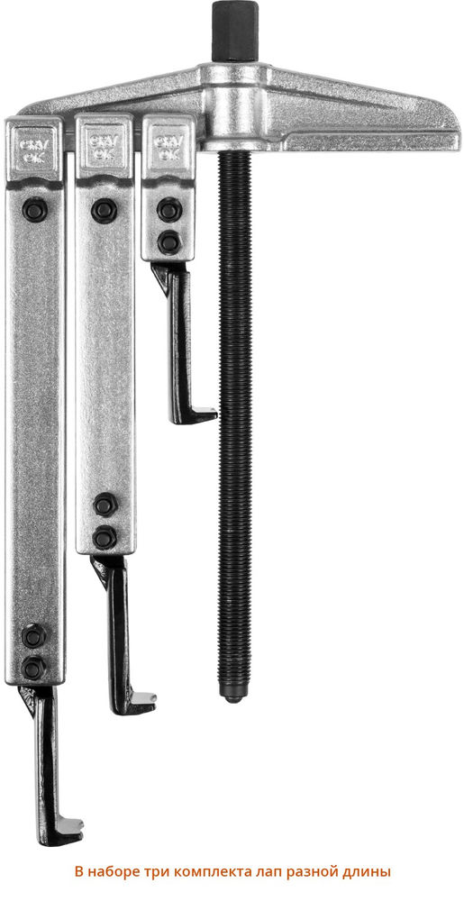 Набор съемников со сменными захватами в кейсе Профессионал ЗУБР 43305-H13