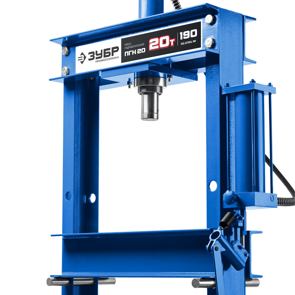 Пресс гидравлический 20 т с гидронасосом и манометром ЗУБР ПГН-20 Профессионал 43072-20