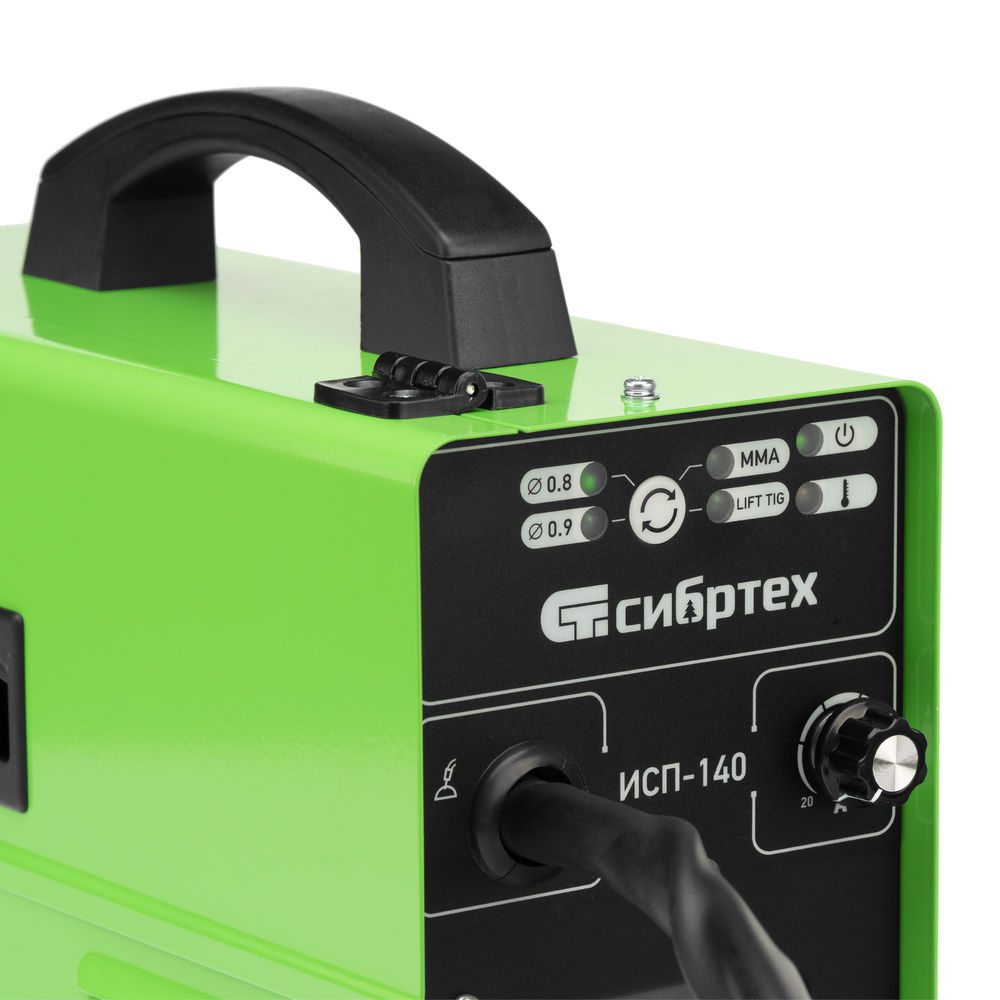 Аппарат инвертор. полуавтомат. сварки ИСП-140, 140 А, ПВ 60% Сибртех (94321)
