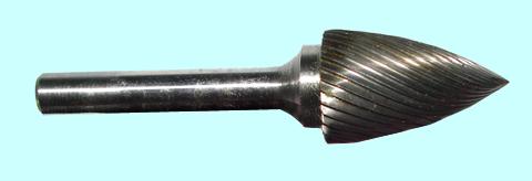 Борфреза тв.спл. гипербол.с точеч.торц. d16х25х6х65 спиральная насечка (G16 25М06) CNIC