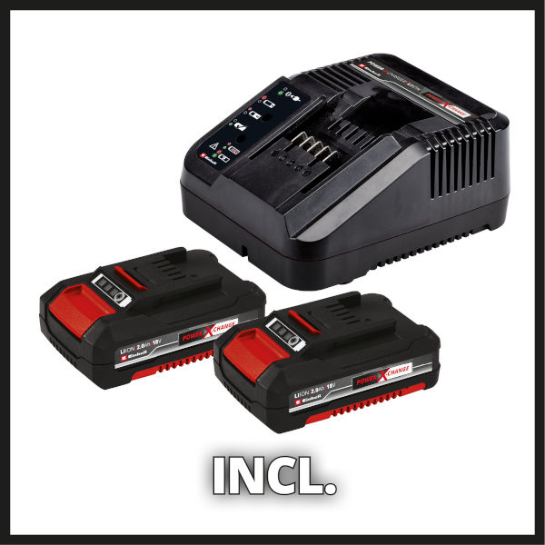 Дрель аккумуляторная Einhell PXC TE-CD 18/40 Li BL,18В,40Нм,патрон 10мм,2x2,0Aч,кейс (4513995)