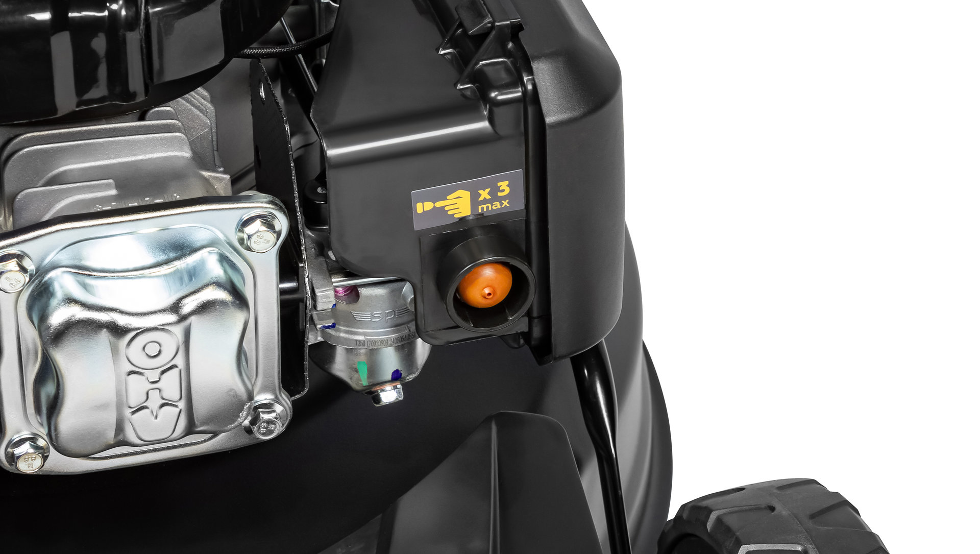 Газонокосилка CHAMPION LM5344 (PRO 4,4кВт привод 525мм 65л 25-75мм 1рычаг/6, 38кг 4в1) (LM5344)