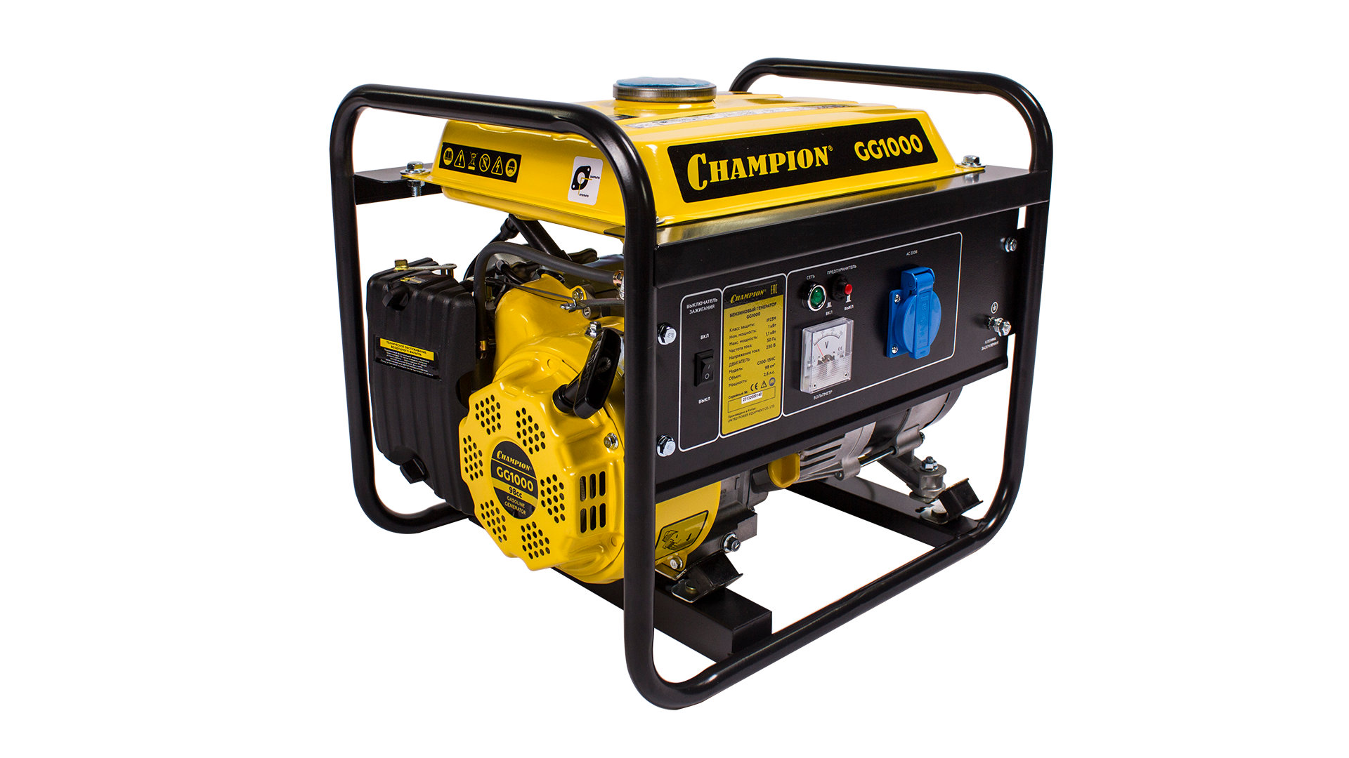 Генератор CHAMPION GG1000 (1/1,1кВт 2,6лс 6л 23кг) (GG1000)