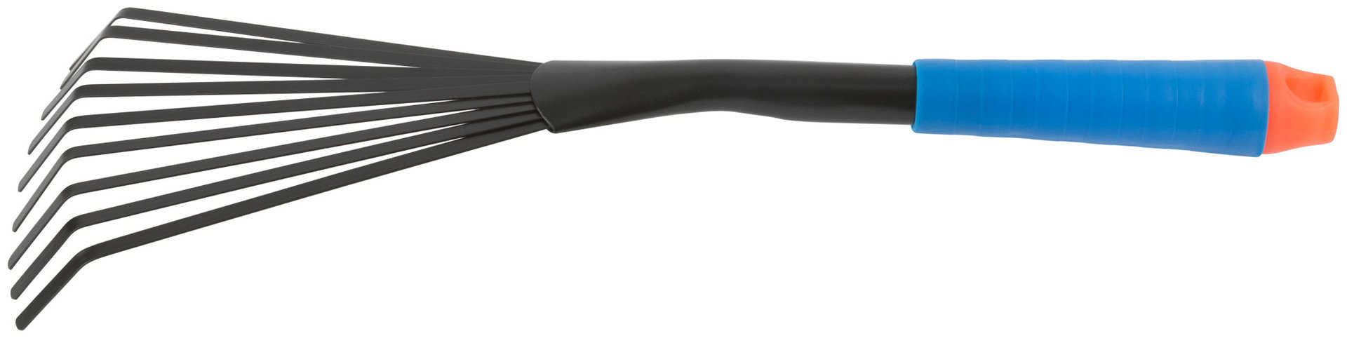 Грабельки веерные, синяя пластиковая ручка 415 мм (77060)