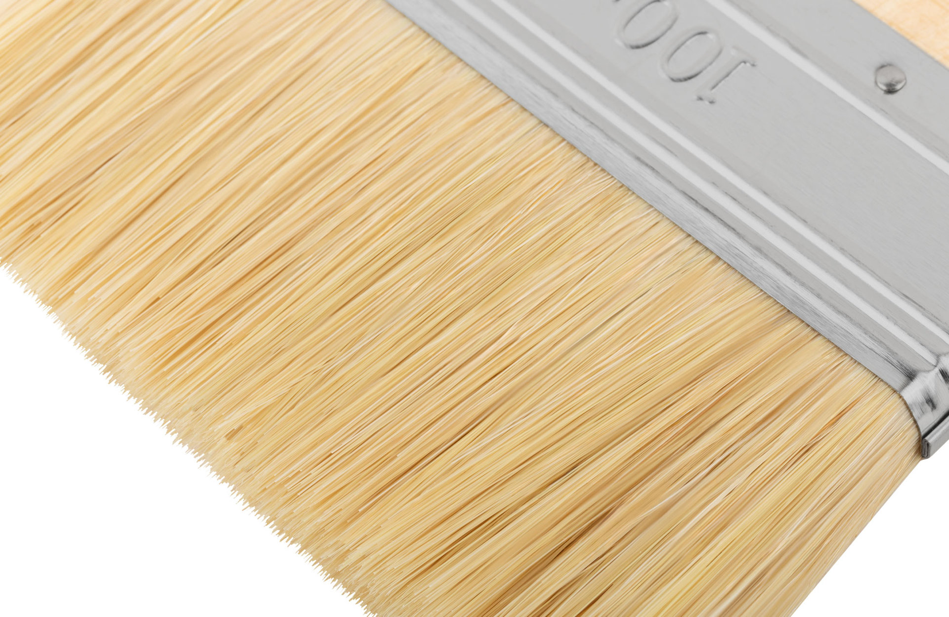 Кисть флейцевая, натур. щетина, 55% топс, лакиров.ручка, ширина 100 мм (30-0016)