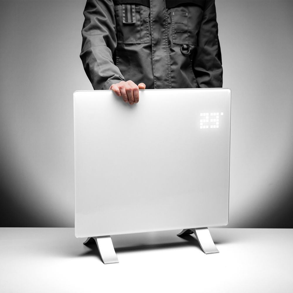 Конвектор электрический OptiPrime-1000, Wi-Fi, тачс, цифровой термостат, 1000 Вт Denzel (98121)