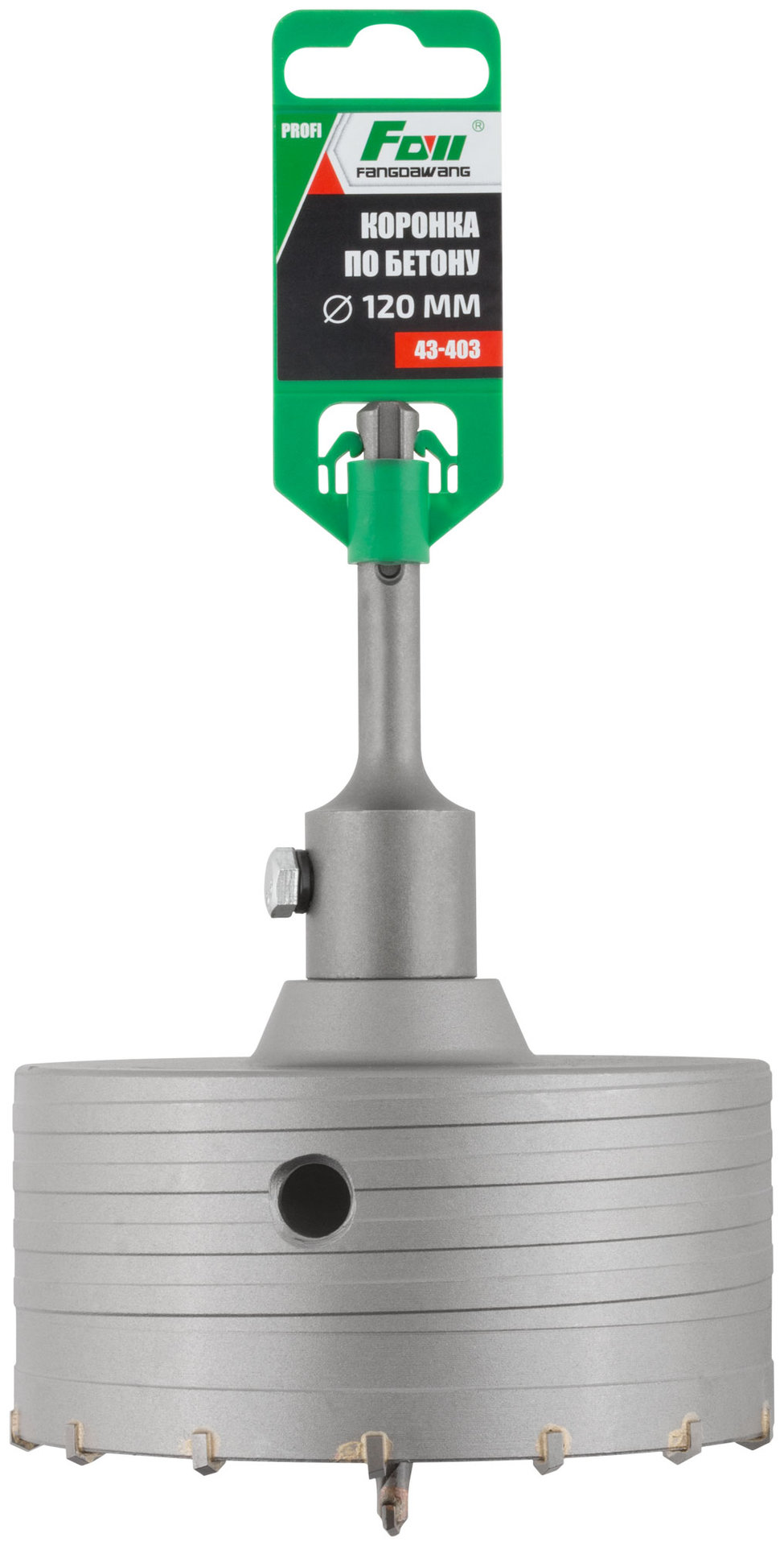 Коронка по бетону FDW, SDS-Plus, хвостовик 100 мм, 120 мм (43-403)