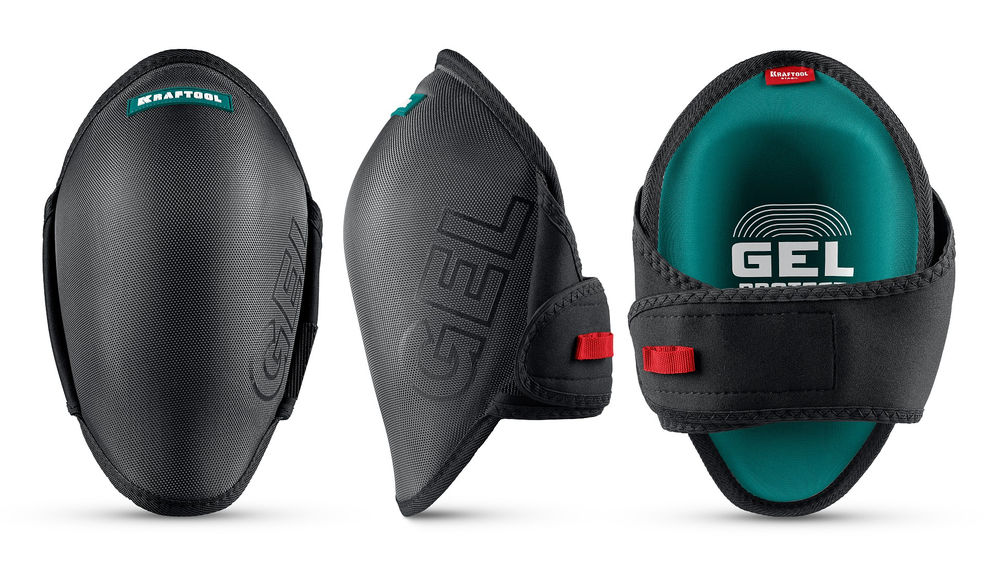 Наколенники защитные STABIL, эргономичные, гелевая вставка, воздухопроницаемые, для легко повреждаемых поверхностей KRAFTOOL 11516