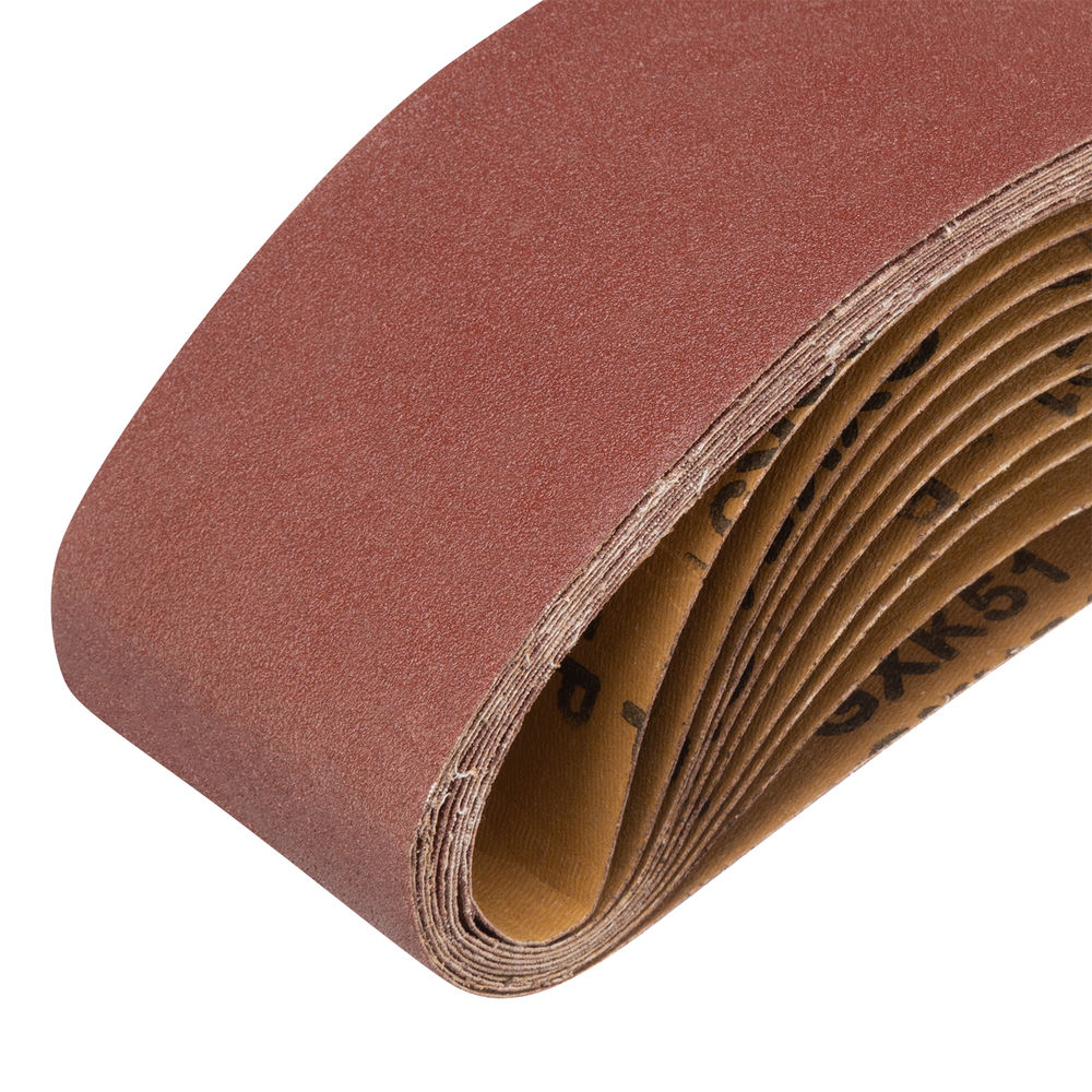 Лента абразивная бесконечная, P 100, 75 х 457 мм, 10 шт Matrix (74217)