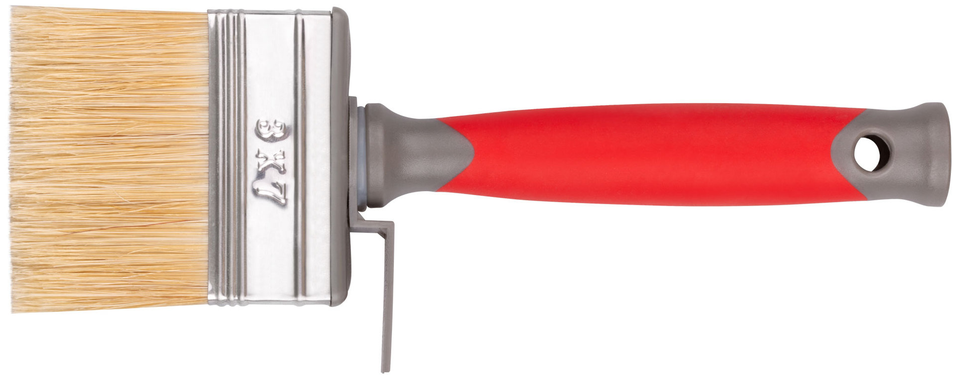 Макловица PRO, 70% ПБT/30% светлая натуральная щетина, нерж.обжим, 2-к ручка, 30 х 70 мм (30-0551)