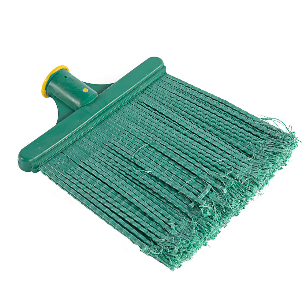 Метла полипропиленовая, 240 х 160 мм, плоская распушенная, без черенка, Сибртех (63209)