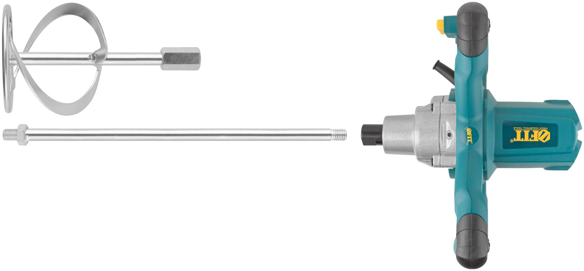 Миксер 1000 Вт; 0-1100 об/мин; 30 Нм; 90 л; металл.корпус; БС щеток; рез.накл.; коробка (80037)