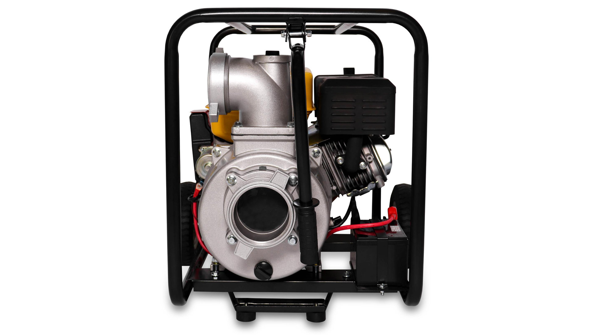 Мотопомпа CHAMPION GP100E (PRO, 4 1800л/мин 6/30 9лс 6,5л 50,1кг эл.стартер, колеса) (GP100E)