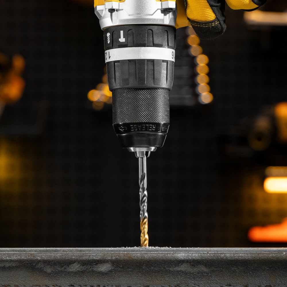 Набор сверл по металлу, 1,5-6,5мм, Р6М5К8-TiN, Golden Tip, 13 шт Denzel (723006)