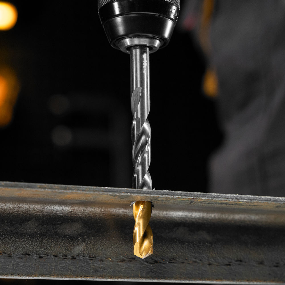 Набор сверл по металлу, 1-13 мм, Р6М5К8-TiN, Golden Tip, 25 шт Denzel (723010)