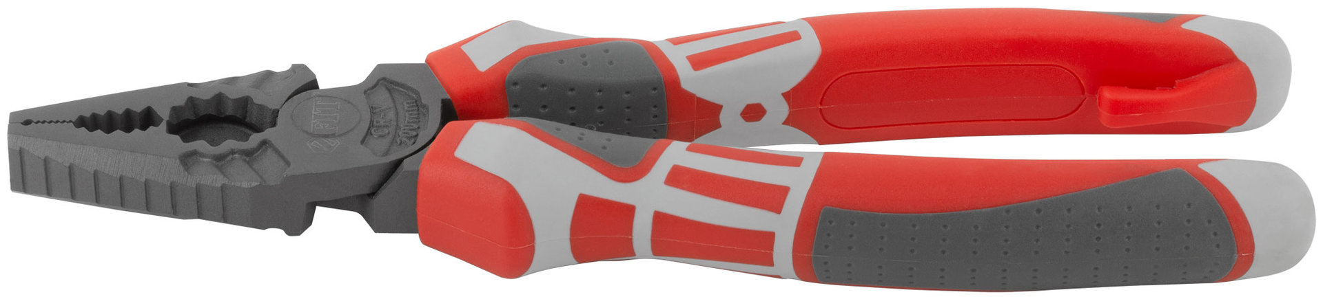 Плоскогубцы комбинированные Эталон, CrV сталь, ребра жесткости на губках, тефлоновое покрытие, 3К прорезиненные ручки 200 мм (50695)