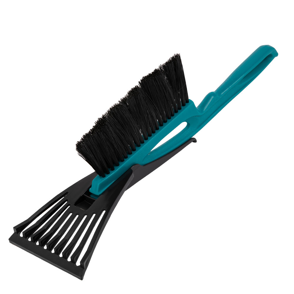 Щетка-сметка для снега со скребком 400 мм, бирюзовая Sparta (552955)