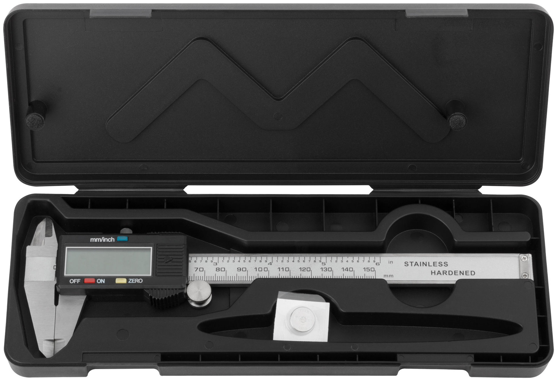 Штангенциркуль металлический нержавеющий с электронным отсчетом 150 мм/ 0,02 мм (19856)