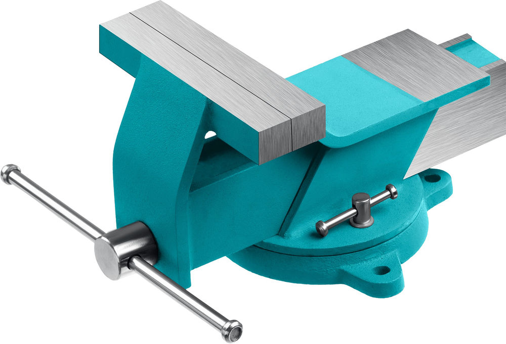 Стальные слесарные тиски 125 мм СИБИН 3244-125