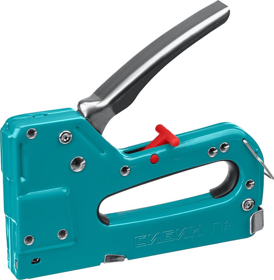 Стальной рессорный степлер тип 53 A/10/JT21 23GA 4 - 14 мм СИБИН РМ-53 31537