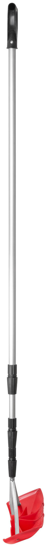 Скрепер для уборки снега на крышах, металлическая телескопическая ручка 620х150x(2000-6000) мм (68137)
