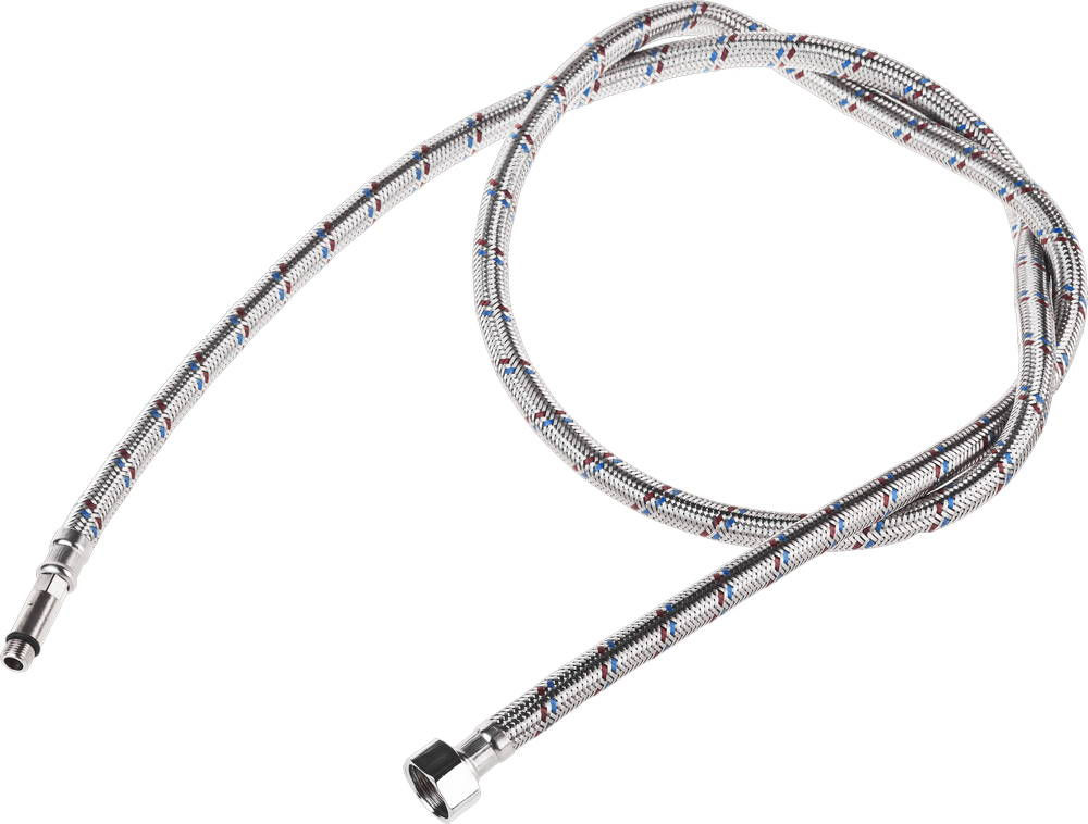 STAYER 1/2?, 1.5 м, гайка-штуцер, гибкая подводка с удлиненным штуцером для смесителей, Professional (51017-150)