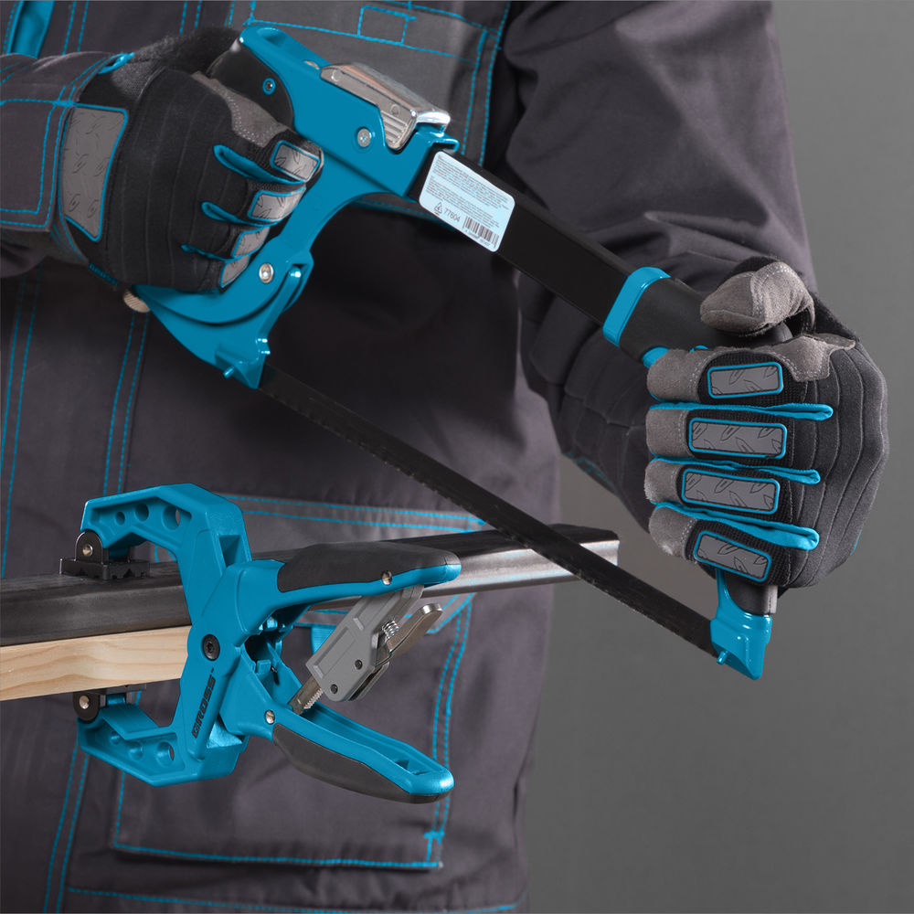 Струбцина клещеобразная 2-1/4, пластиковый корпус, храповой механизм жесткой фиксации, 58 мм Gross (20803)