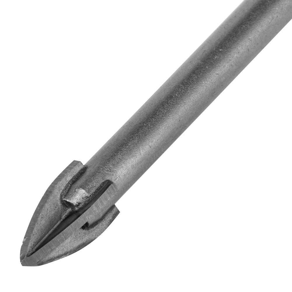 Сверло по керамической плитке 8 мм, крестовая пластина, шестигранный хвостовик// Denzel (728073)