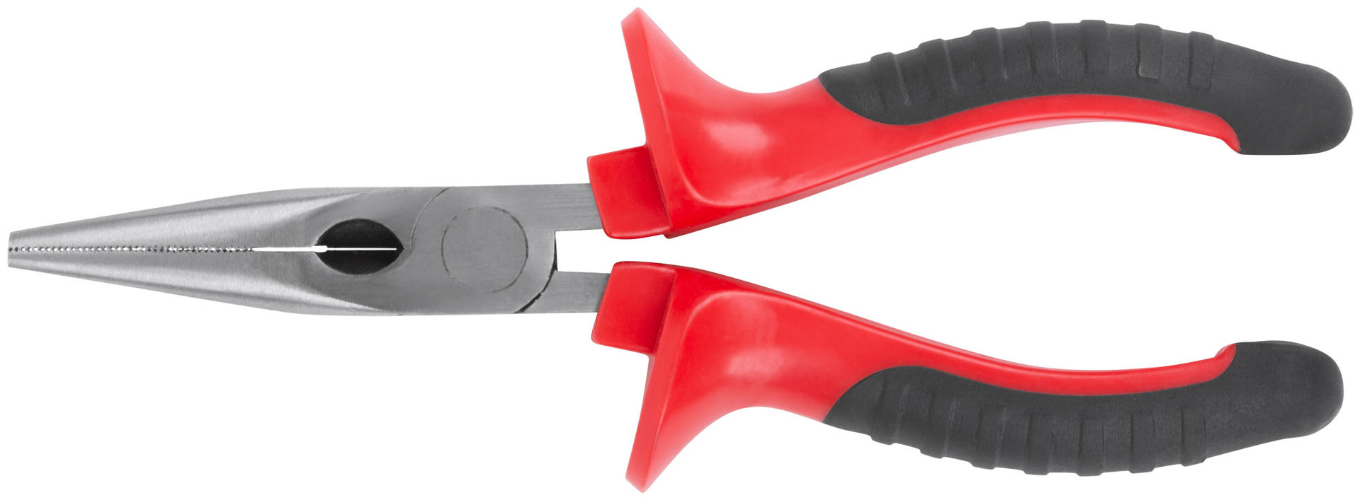 Тонконосы Оптима, двухцветные обрезиненные ручки, полированная сталь 165 мм (47557)