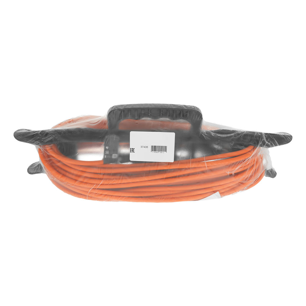 Удлинитель-шнур силовой Garden Series, ПВС, 20м, 1 розетка 3 x 1 мм, Denzel (37406)