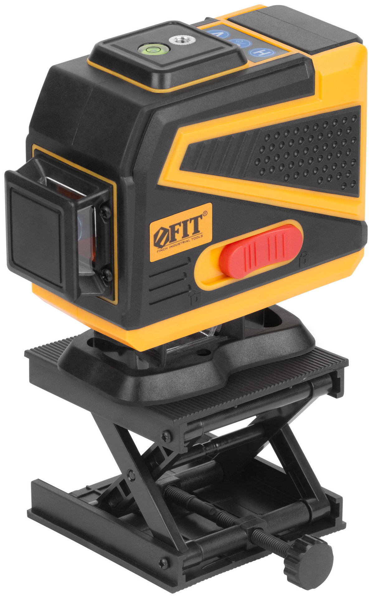 Уровень лазерный самоуспокаивающийся, зеленые лучи, 3 плоскости 360 гр., диапазон 20 м, Li-Ion аккум., 2 уровня яркости, без треноги, платформа для по (18668)