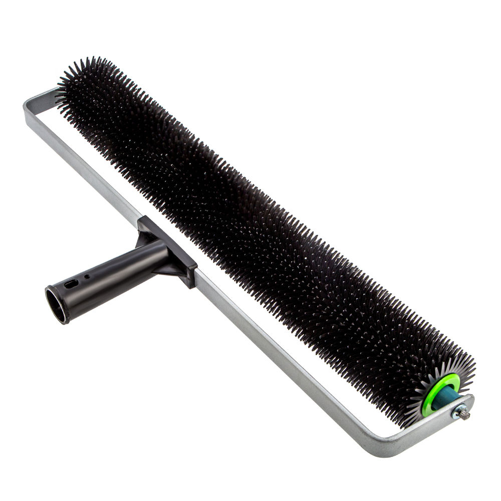 Валик игольчатый для наливных полов с рамой, острая игла, 500 мм Сибртех (81112)