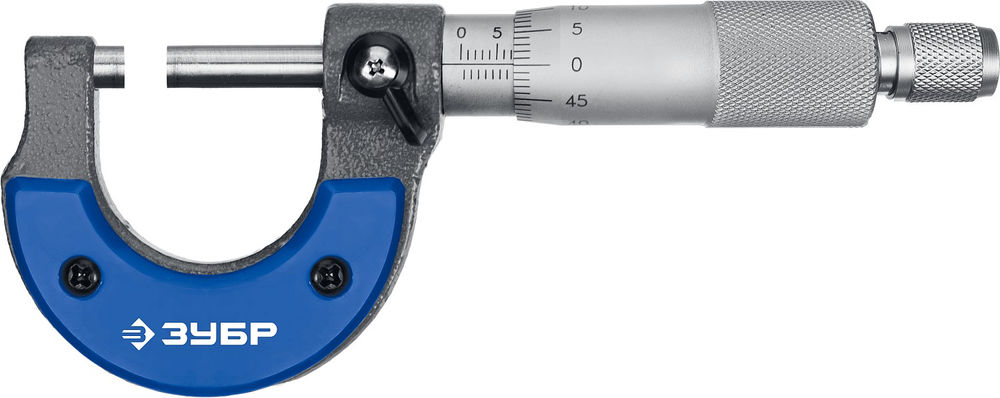 Микрометр гладкий механический 0–25 мм ЗУБР Профессионал 34480-25_z02