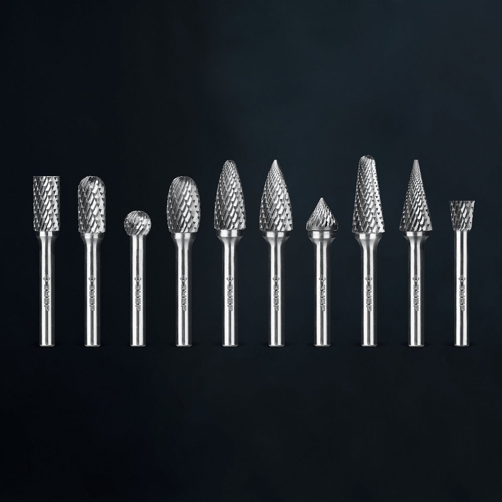Набор борфрез твердосплавных 10 шт хв-к 6 мм Профессионал ЗУБР 28815-H10