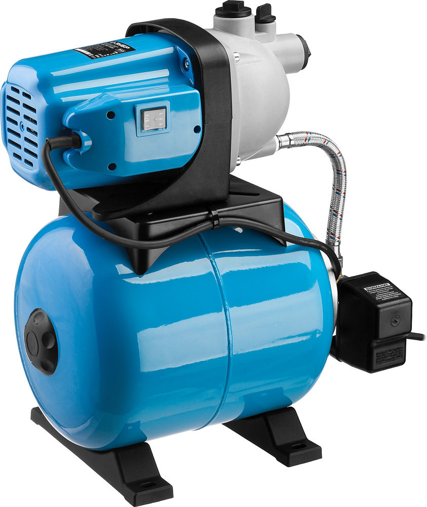 Насосная станция автоматическая 1200 Вт, бак 20 л ЗУБР НАС-М3-1200