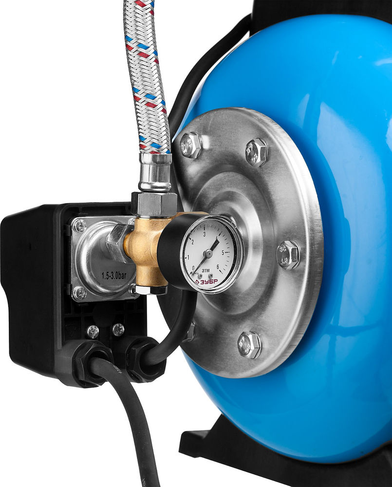 Насосная станция автоматическая 1200 Вт, бак 20 л ЗУБР НАС-М3-1200