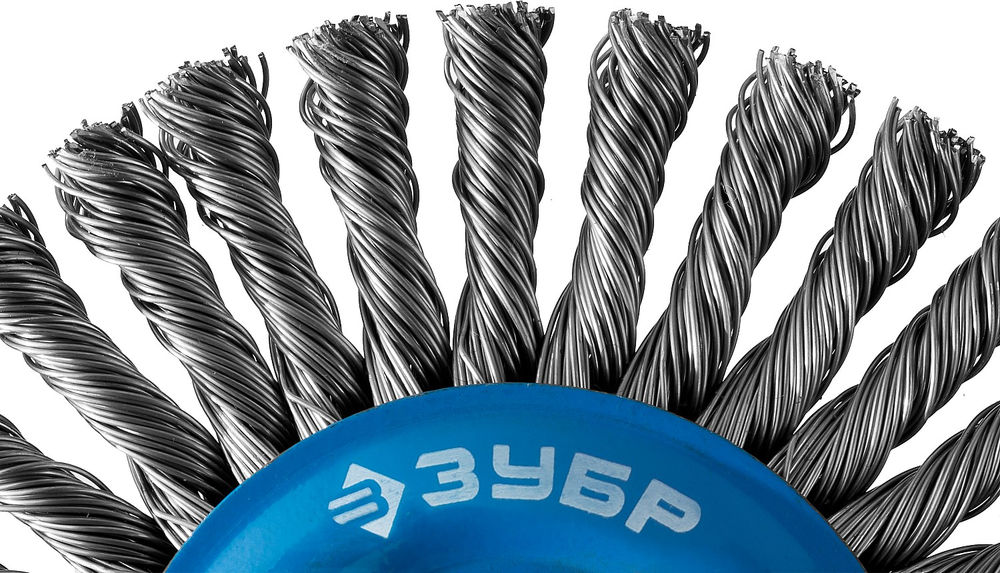 Щетка дисковая для УШМ 150 мм, стальная проволока 0.5 мм ЗУБР Профессионал 35192-150_z02