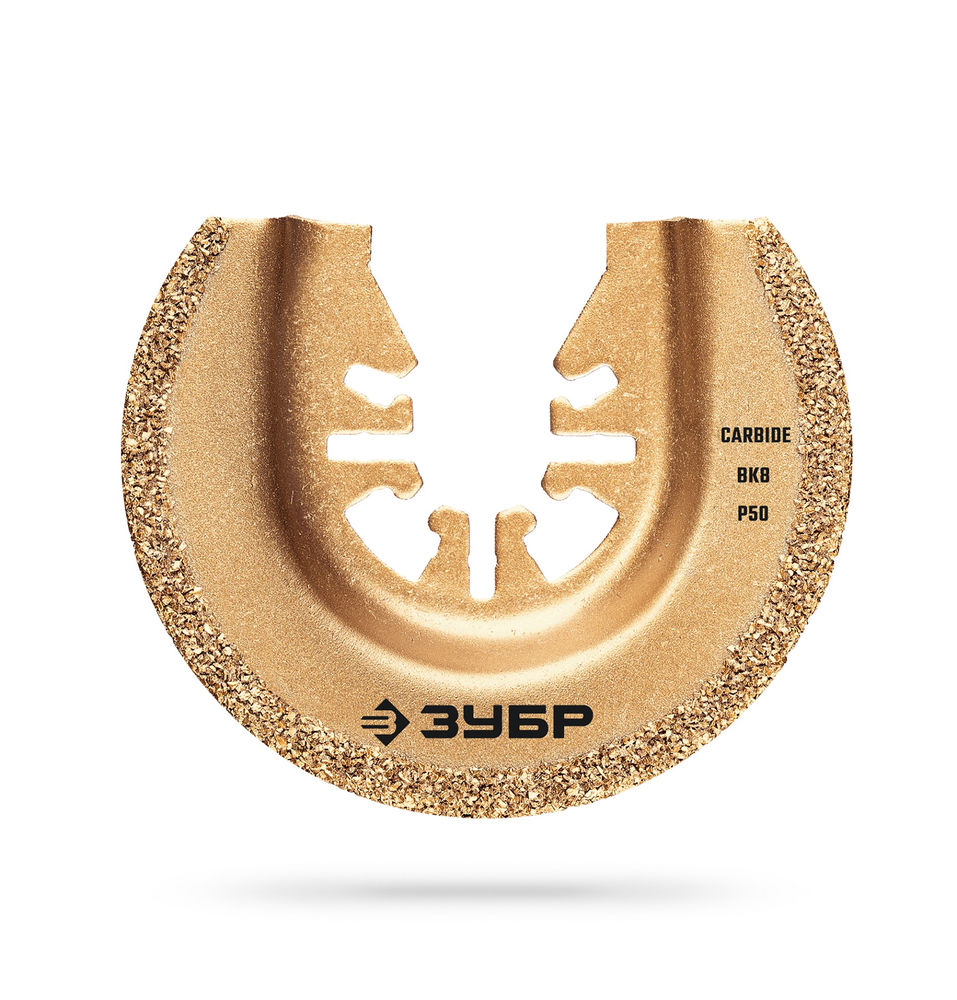 Полотно шлифовальное CARBIDE ВК8 Р50 65 x 1.6 мм с твердосплавной крошкой: керамика, кирпич, пластик ЗУБР UniLock 15555-65