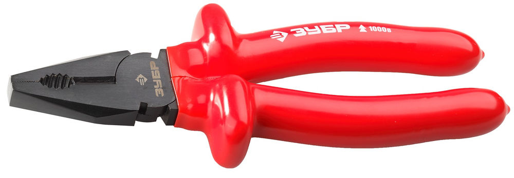 Диэлектрические комбинированные плоскогубцы 200 мм ЗУБР Электрик 2214-1-20