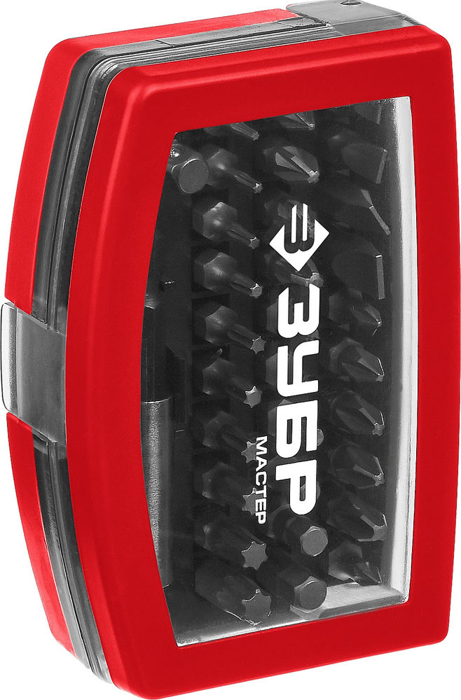 Набор бит с магнитным адаптером МХ-32, 32 шт ЗУБР 26393-H32