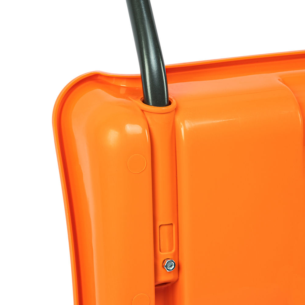 Движок для уборки снега пластиковый, 795х435х1280 мм, стальная рукоятка, усиленный Сибртех (61669)