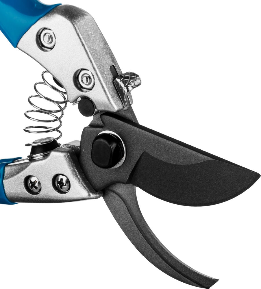 Плоскостной секатор P-25, 200 мм, закаленная сталь, эргономичные алюминиевые рукоятки, виниловое покрытие, PROLine GRINDA 423425