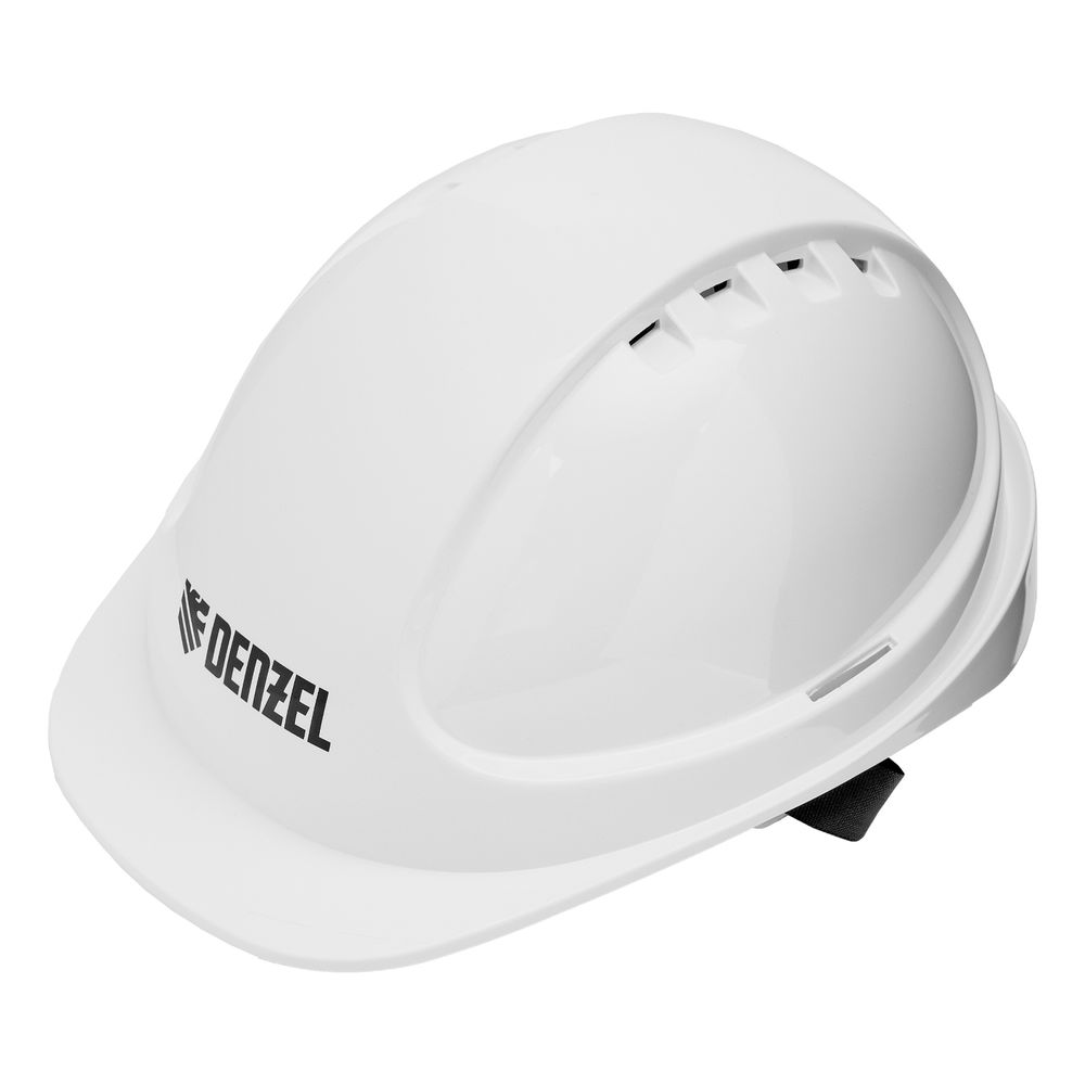 Каска защитная ударопрочная, ABS/PC, плавная регулировка, модель «Форвард» (К-05)белая Denzel (89204)