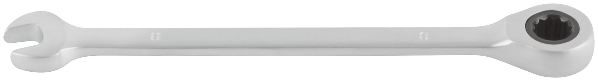 Ключ комбинированный трещоточный, CrV реверсивный механизм 8 мм (63458)