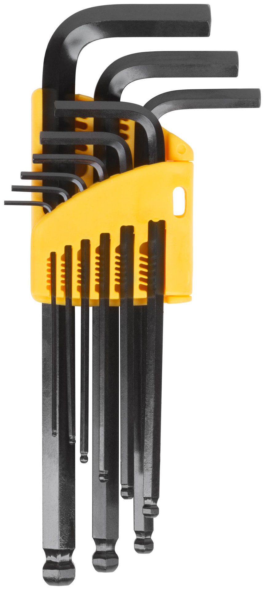 Ключи шестигранные HEX средние с шаром CrV 9 шт.( 1,5-10 мм )