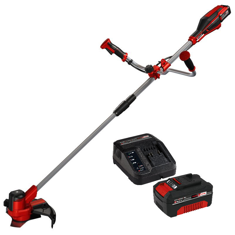 Коса аккумуляторная Einhell PXC AGILLO 18/200, 18В,нож+леска,вел.рукоятка + 1 акк.4 Ач + ЗУ 3 А (3411310SET)