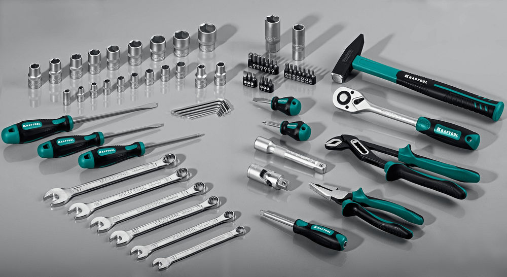 Набор инструмента универсальный 66 предм., (1/2+1/4) EXTREM-66 KRAFTOOL 27976-H66